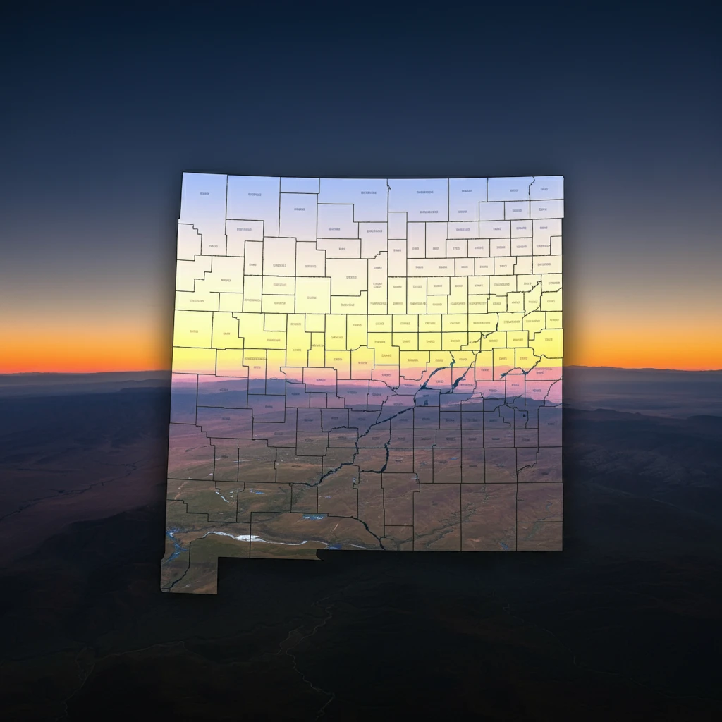 Outline of New Mexico state for MitzvahVendors.com