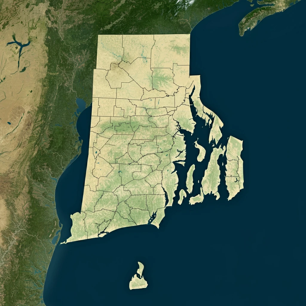 Outline of Rhode Island state for MitzvahVendors.com